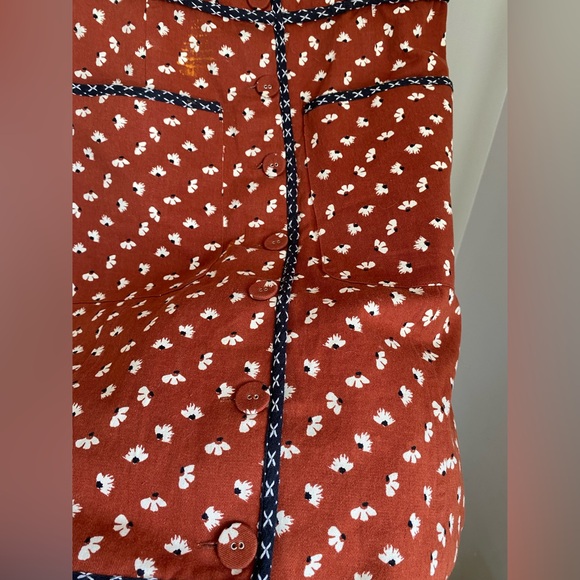 Anthropologie Maeve Cut Out Mini Dress Size 6 Floral Cottagecore Boho - Picture 12 of 16